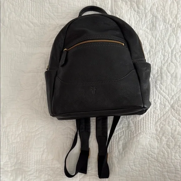Frye Black Leather Backpack - Picture 7 of 12